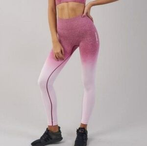 Gymshark seamless pink ombre leggings